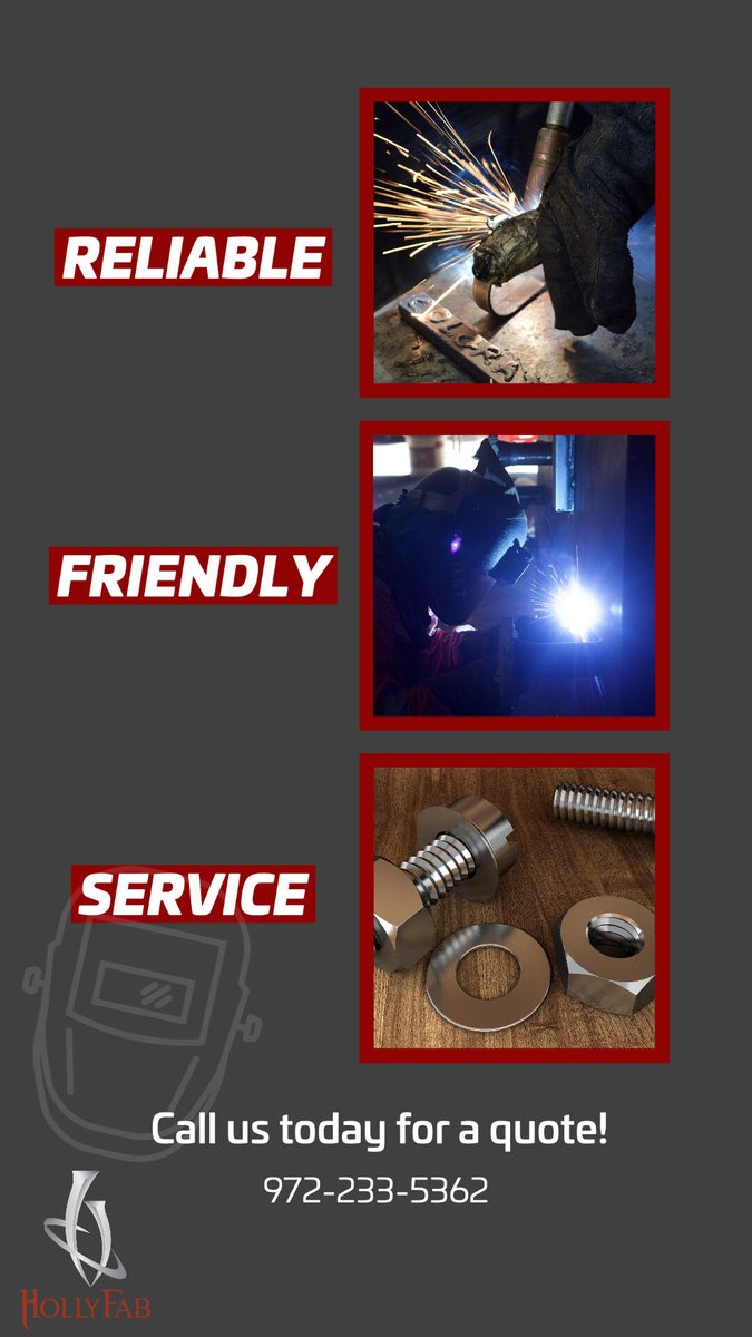 HollyFabDallas's tweet photo. Parts, fabrication, and welding for your company. Quality every time! #FabricationServices #DallasFabrication https://t.co/CmrEsQ1ghr