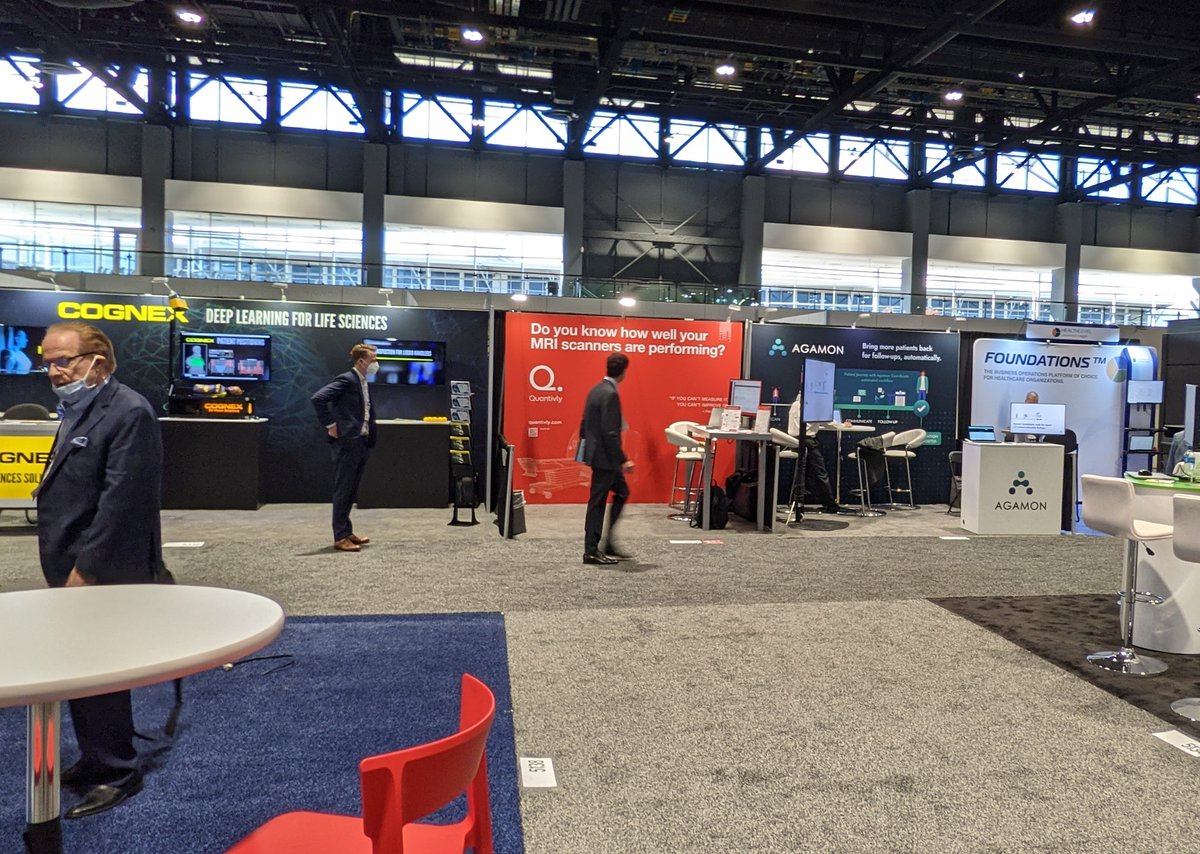 Quantivly is thrilled to be in Chicago for #RSNA21! Come chat with us at 📍Booth #5337 and see how we are helping radiology leaders leverage #data to boost productivity, profitability, and patient satisfaction. You can’t miss our booth, we’re painting the AI showcase red 😀
