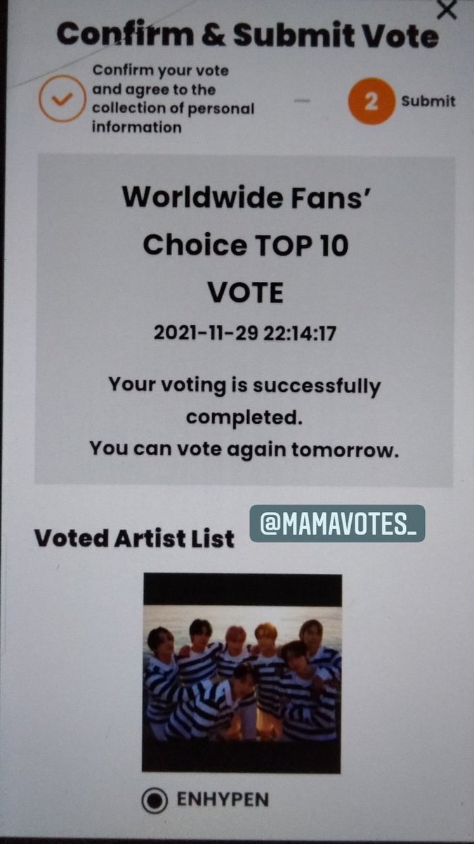 MAMAvotes_'s tweet photo. 5 votes casted for #enhypen @ENHYPEN_members congrats ENGENES🤗🎉 https://t.co/GyG9Ye5h54