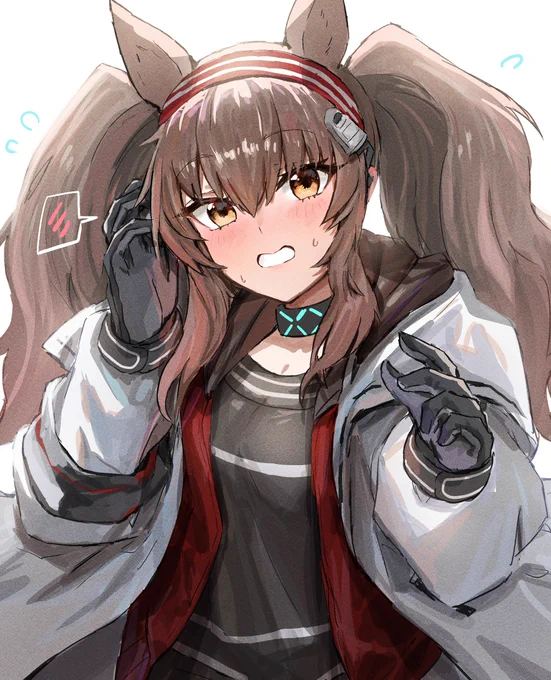 照れあじむrkgk～💕
#アークナイツ 