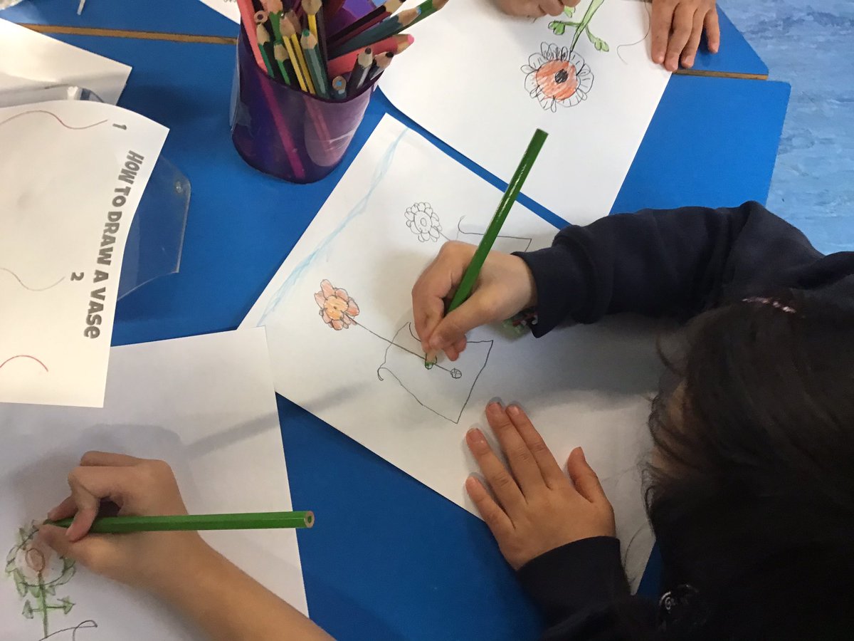 JoannaIchim's tweet photo. An explosion of colour in #Reception @Grazebrook_Pri, the children have been exploring artists such as Van Gogh, Kandinsky and Alma Thomas to express their feelings, as inspired by #TheColorMonster by @Anna_Llenas_ https://t.co/g2iRoEozgY