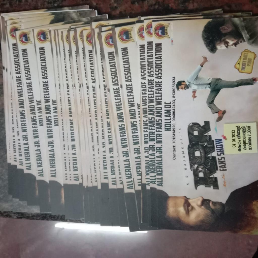 ntrfk_kerala's tweet photo. Ticket Available for #RRRMovie contact- @Jithura77565849 
@NTR_Fans_kerala

#Manofmassesntr #JrNTR 
#NTR30 #RRR #RRRTrailer https://t.co/5Cag6CefOo https://t.co/Vr5NGK8XKw