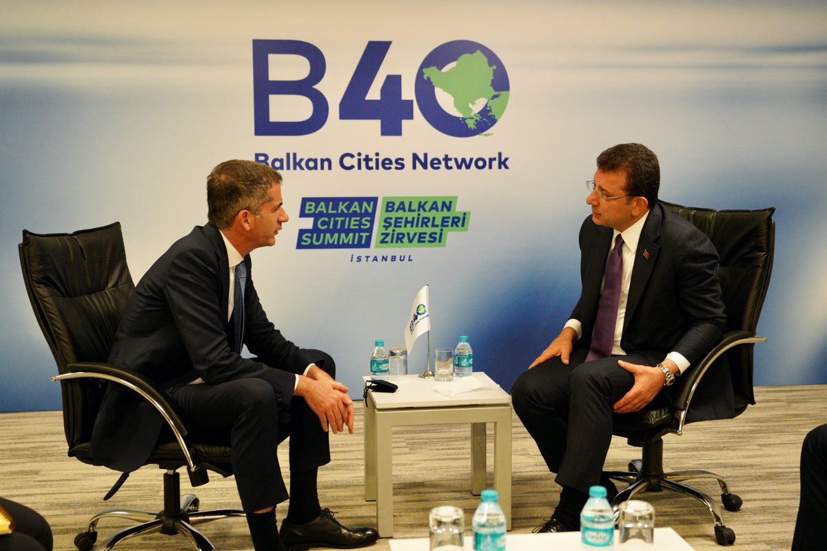 imamoglu_int's tweet photo. Great to catch up with my friend and Mayor of Athens @KBakoyannis at the #BalkanCitiesSummit today - we tried out the brand new urban furniture produced exclusively for Istanbul and Athens by @municipalityist subsidiary ISTON. https://t.co/zrTZtQWKJg