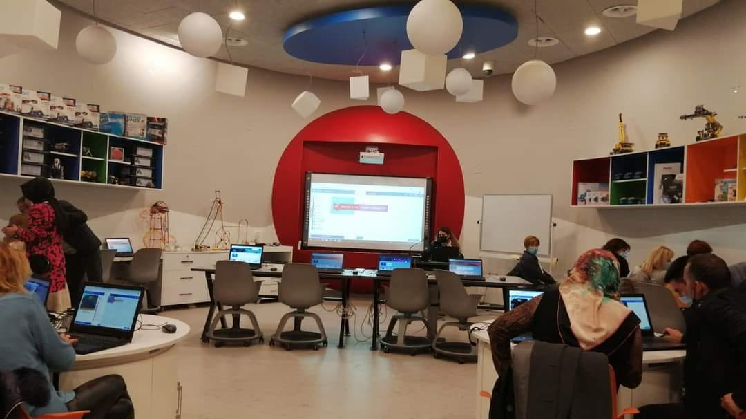 Code4europeP's tweet photo. On the 3rd day of Turkey LTT activity of the Code4Europe Erasmus+ Project;
The “Coding Workshop” created within the scope of the project was opened. https://t.co/42FVvUU1CB