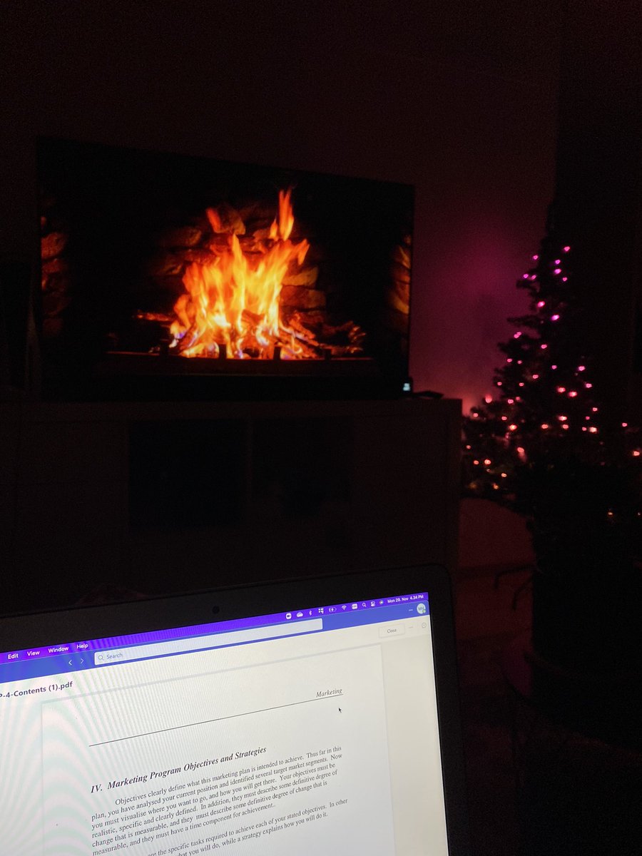maisamet1's tweet photo. Getting in the christmas mood to make marketing a little more chill🎅🏼 🎄❤️  #MetropoliaBiz #FakeFireplace? #Christmas https://t.co/B795pG50EX