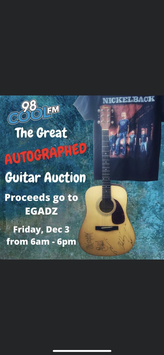 egadzdon's tweet photo. What an awesome guitar. Thank you 98 Cool and Lou Paquette. https://t.co/0wBLXvcN9y