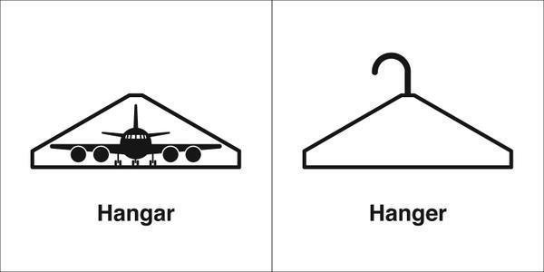 🤷🏻‍♂️ Confused about “hangar” and “hanger”? 🤔 One is for plAnes (hangAr) ✈️; the other is for clothes (hanger). 👔 #spelling #vocabulary