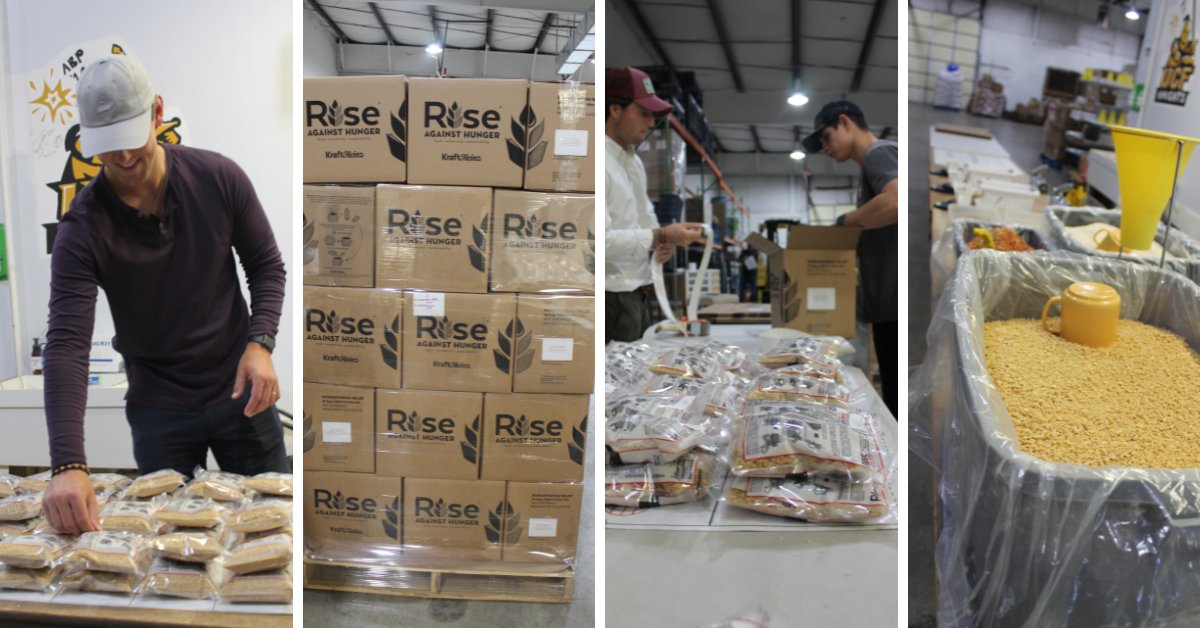We enjoyed the opportunity to partner with Rise Against Hunger earlier this month to help put together 5,000 meals that will provide immediate nourishment for those facing hunger. #charity #7MAgivesback