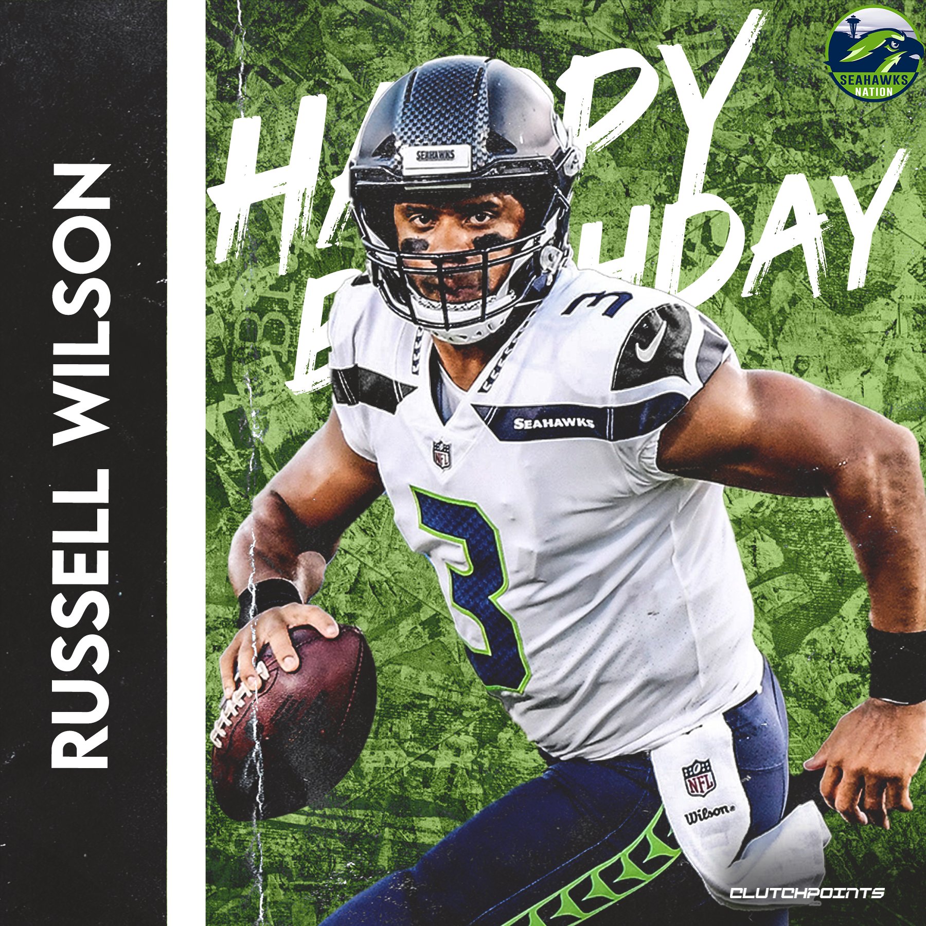 Join us, Seahawks Nation as we greet our All-Star Quarterback Russell Wilson a happy 33rd birthday! 