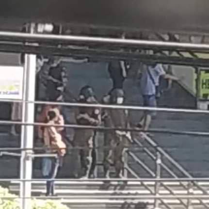 SandraKai5's tweet photo. SAC doing inspections the civilians' phones and bags on YwarMaKyaung and InSein Roads,#Yangon. 2 youths also were abducted by SAC in front of SanYeikNyainGaMonePwint Mall.
#NoFlyZoneInMyanmar 
#Nov29Coup   
#WhatsHappeningInMyanmar https://t.co/0YUn1WZhjQ