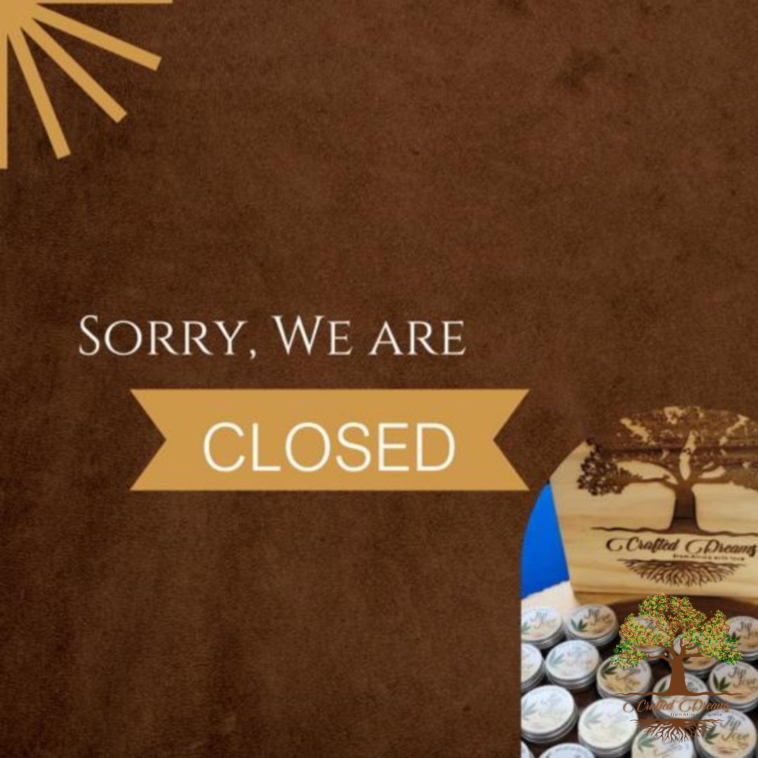 DreamsCrafted's tweet photo. Hi lovely customers, thank you for trusting in me and my business. 
I’m currently unavailable due to travel ban as I’m not in the UK at the moment. 

I’ll let you know when I get back . 

Sorry for any inconvenience caused. 
We’ll be back soon. https://t.co/myY9kRUB6s
