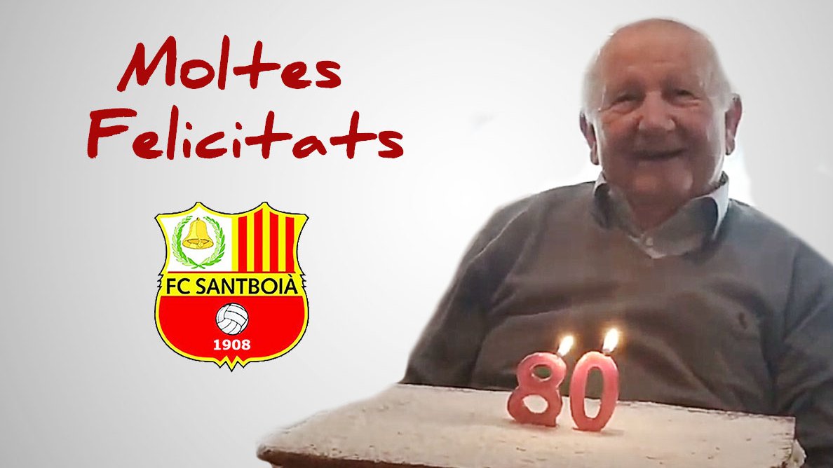 🔴 JOSEP TORT: Jugador, delegat, directiu i President d'Honor. Des de 1954 lligat al club. Llegenda del Santboià. Incansable. Estimat. Avui fa 80 tardors. Moltíssimes felicitats! 🥳🥳🥳 #santboi #futbolcat <a href="/FCF_CAT/">Federació Catalana de Futbol</a>