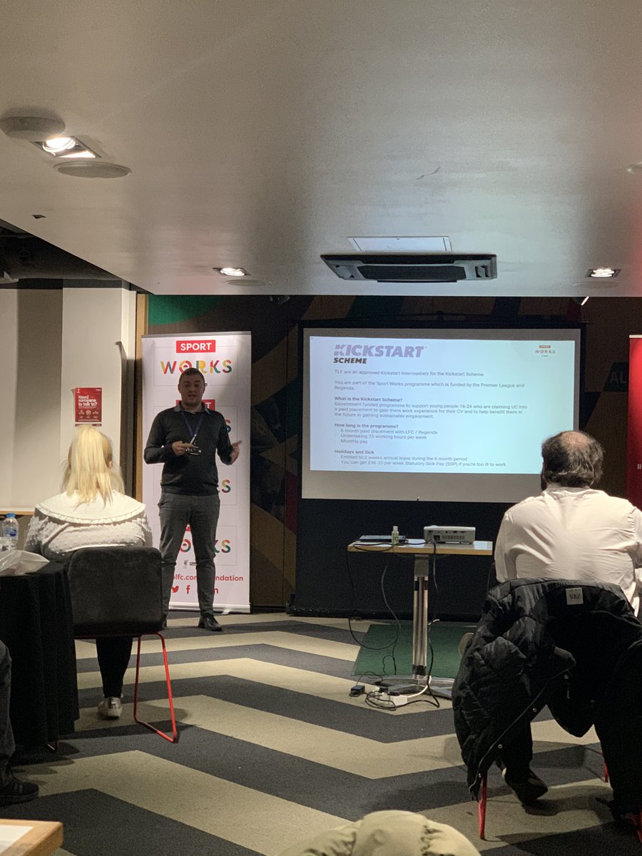 helen_TLF's tweet photo. Induction day for our @LFC @LFCFoundation &amp; @TheRegendaGroup Kickstarters  all starting the Sportworks programme today  🙌🏼 a great day of team building and getting to know each other. #kickstartscheme @TLFtweet https://t.co/sr44njpDpO