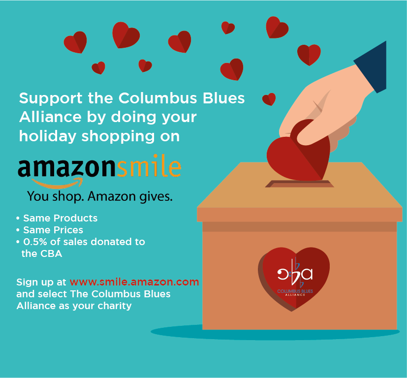 Support the CBA at no cost to you! Sign up at smile.amazon.com, select us as your charity, and any purchase you make Amazon will automatically donate 0.5% of the cost directly to the CBA. A great (and easy) way to support your local blues community!