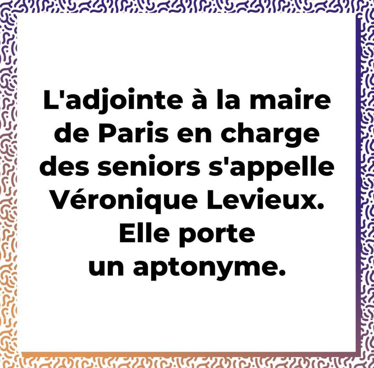 senioreo's tweet photo. .@VeroLevieux On ne dit plus Vieux mais #Seniors ;-)  👵🏻👨🏻‍🦳 https://t.co/N7KbUYTswh