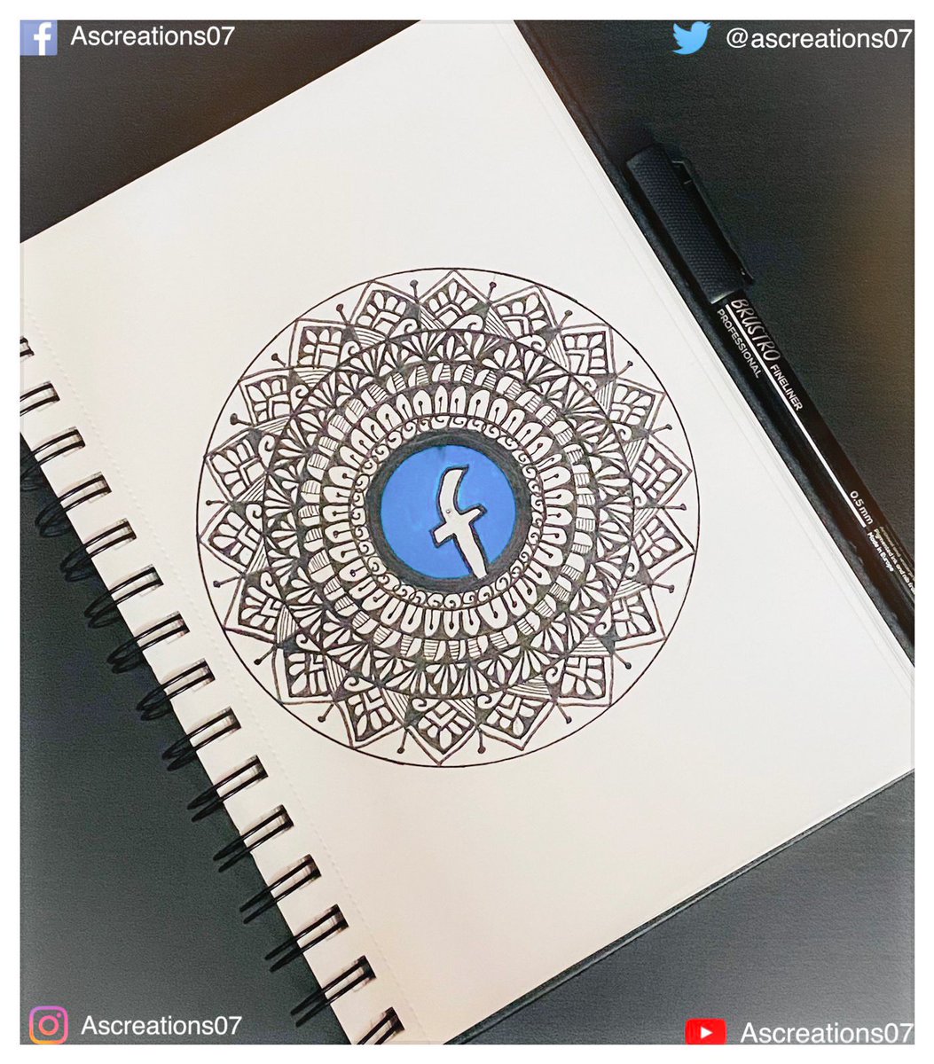 ascreations07's tweet photo. Facebook mandala @Meta @facebookapp #facebookmandala #facebook #mandala #mandalaart #mandalaartistontwitter #mandalaartist #artist @Artfeaturepage @Varuna_vjd @Innervoicearts @MandalaArts @mandala_mgmt https://t.co/PKaKPhWhwW