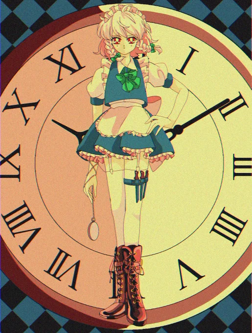 #今年も残りわずかなので今年一番伸びた絵を貼る見た絵描きさんも強制でやる

間違ってなければこの咲夜さん、描いてて楽しかった 