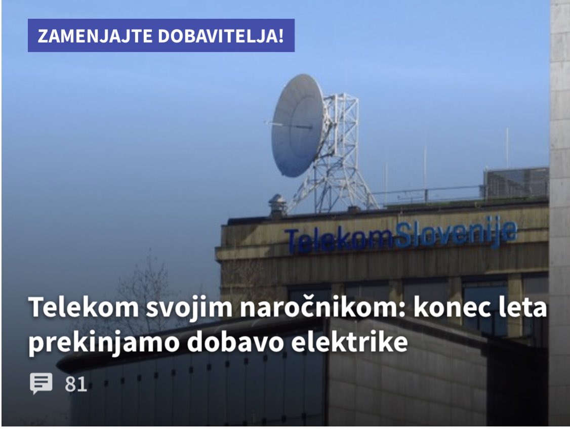 ABratusek's tweet photo. Telekom Slovenije je odjemalcem električne energije sporočil, da jim ne zmorejo in ne znajo več zagotoviti dobave. Šef Telekoma je Cvetko Seršen, ki v vlogi predsednika NS GEN-E zahteva zamenjavo Roberta Goloba, ki je fiksiral cene el.energije do poletja 2022. 1/2 https://t.co/8o2kpf2Vg2