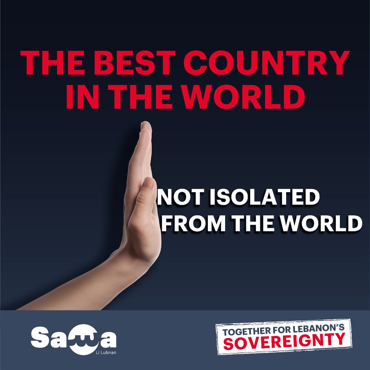 #Lebanon was established as a neutral state &amp; part of the Arab League as a neutral country. 
Sawa we must take the courageous decision to declare Lebanon's positive neutrality &amp; emerge from this isolation &amp; restore stability within the country.
#TogetherForLebanonsSovereignty
