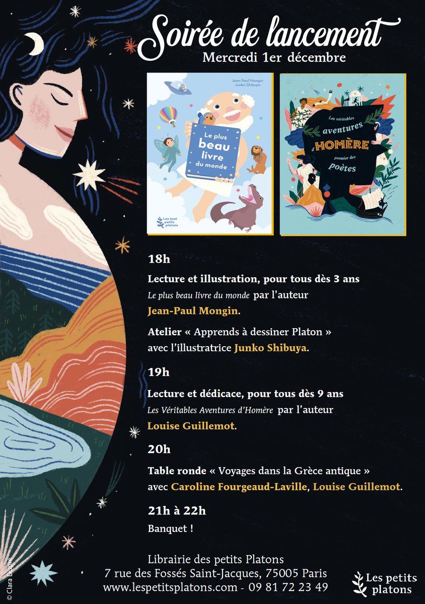 J-2 avant la grande soirée de #lancement de notre nouvelle collection de romans ados avec « Les Véritables Aventures d'Homère » de #LouiseGuillemot et « Le plus beau livre du monde » de <a href="/jpmongin/">Jean Paul Mongin</a> et #JunkoShibuya ! Venez nombreux en sortant de l'inauguration du <a href="/SLPJ93/">Salon du livre et de la presse jeunesse</a> !
#Edition