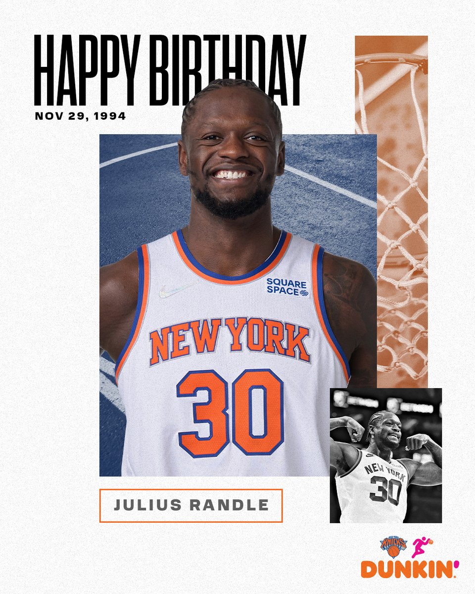 nyknicks's tweet photo. A very special day. Happy Birthday, @J30_RANDLE! 🎈

#NewYorkForever https://t.co/RxrqjSYVVg