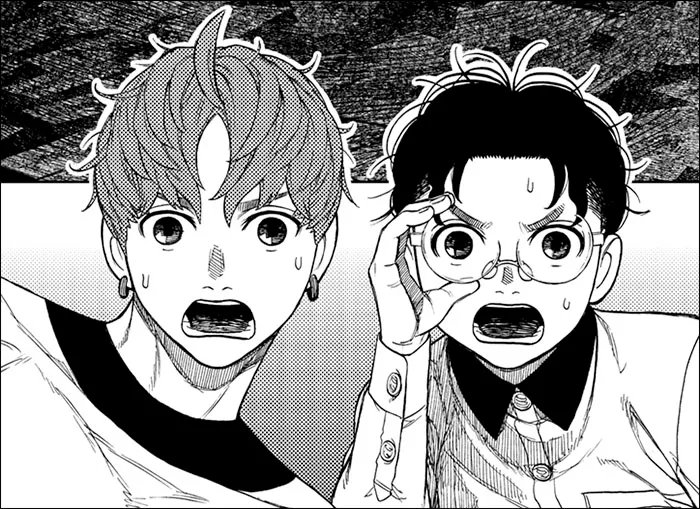 shonenjump's tweet photo. Dandadan, Ch. 34 (Web-Only): While Okarun and Jiji discover something mysterious at the house, Momo runs into some trouble at the hot springs! Read it FREE from the official source! https://t.co/WcAZnpCk7o https://t.co/pXXJSmPeH5