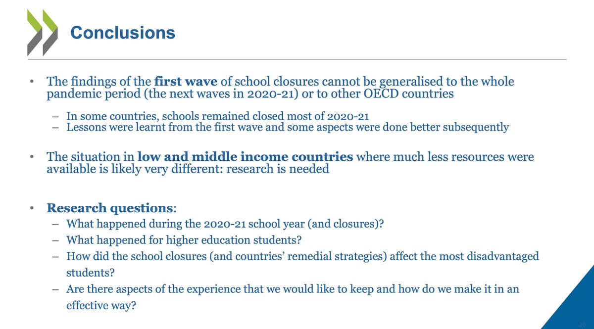 However, the pandemic exposed pre-existing inequalities in education systems (and societies) and disadvantaged students suffered more – though not always (or just) in terms of academic achievement.  #AERAOECDCOVID