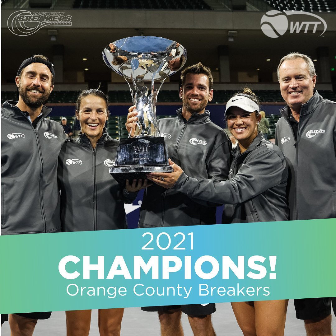 Congrats to <a href="/BreakersTennis/">Orange County Breakers</a> on winning the <a href="/WorldTeamTennis/">World TeamTennis</a> Finals and hoisting the King Trophy for the 3rd time in franchise history!