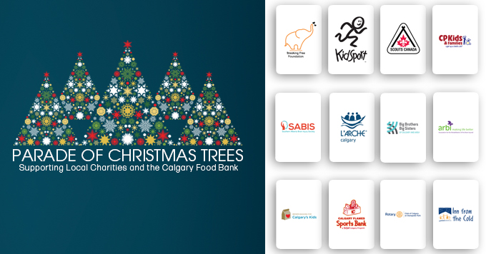Bring a food donation for the @CalgaryFoodBank to Bracko, 5711 Blackfoot Tr. SE and support one of these charities. Each donation is a vote for a Christmas tree decorated by the charities.  The 3 trees with the most food win a donation to their charities. #winwin