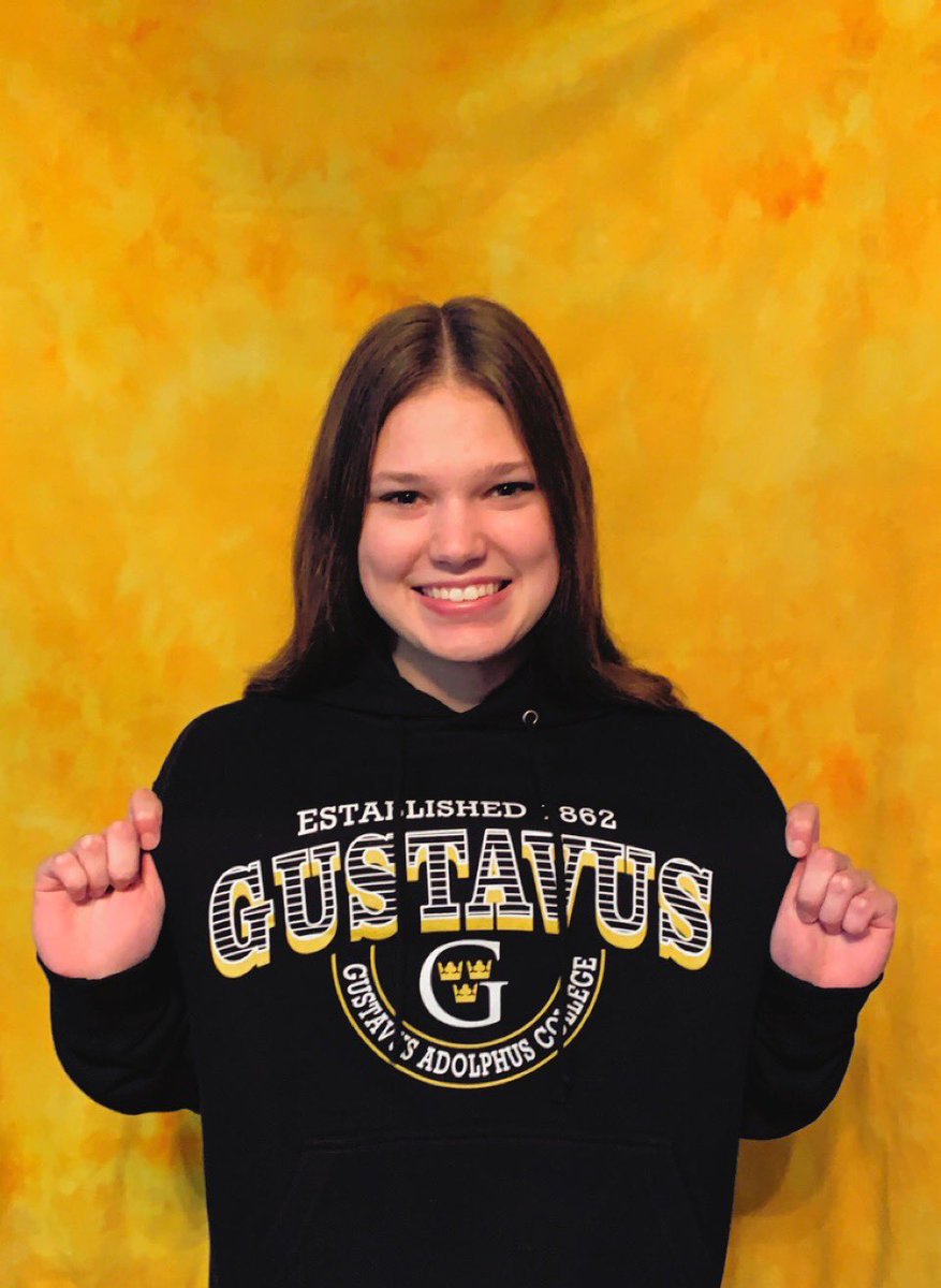 I am beyond blessed and excited to announce my commitment to Gustavus Adolphus College to further my academic and softball career! So grateful for this opportunity!! A big thanks to my family, coaches, and teammates who have supported me along this journey!
Go Gusties!!!💛🖤