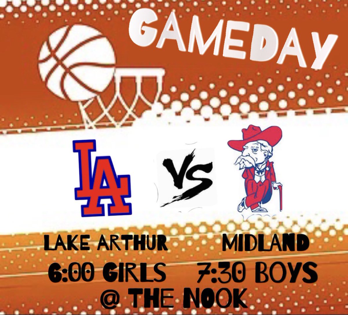 LATigers_'s tweet photo. π¨ 1st Double Header Of The Season π¨
π£ Gameday Alert
π November 29, 2021
π Midland Rebels
β° 6:00 (Girls) 7:30 (Boys)
π The Nook
π Lake Arthur
π± ScoreStream
#SWLAPreps
#DefendUntilTheEnd π―
#RunAsOne π
https://t.co/mXm0K3HBSR