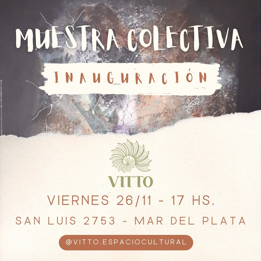 Hasta el 13/12 estamos presentes en las paredes de Vitto Espacio Cultural.