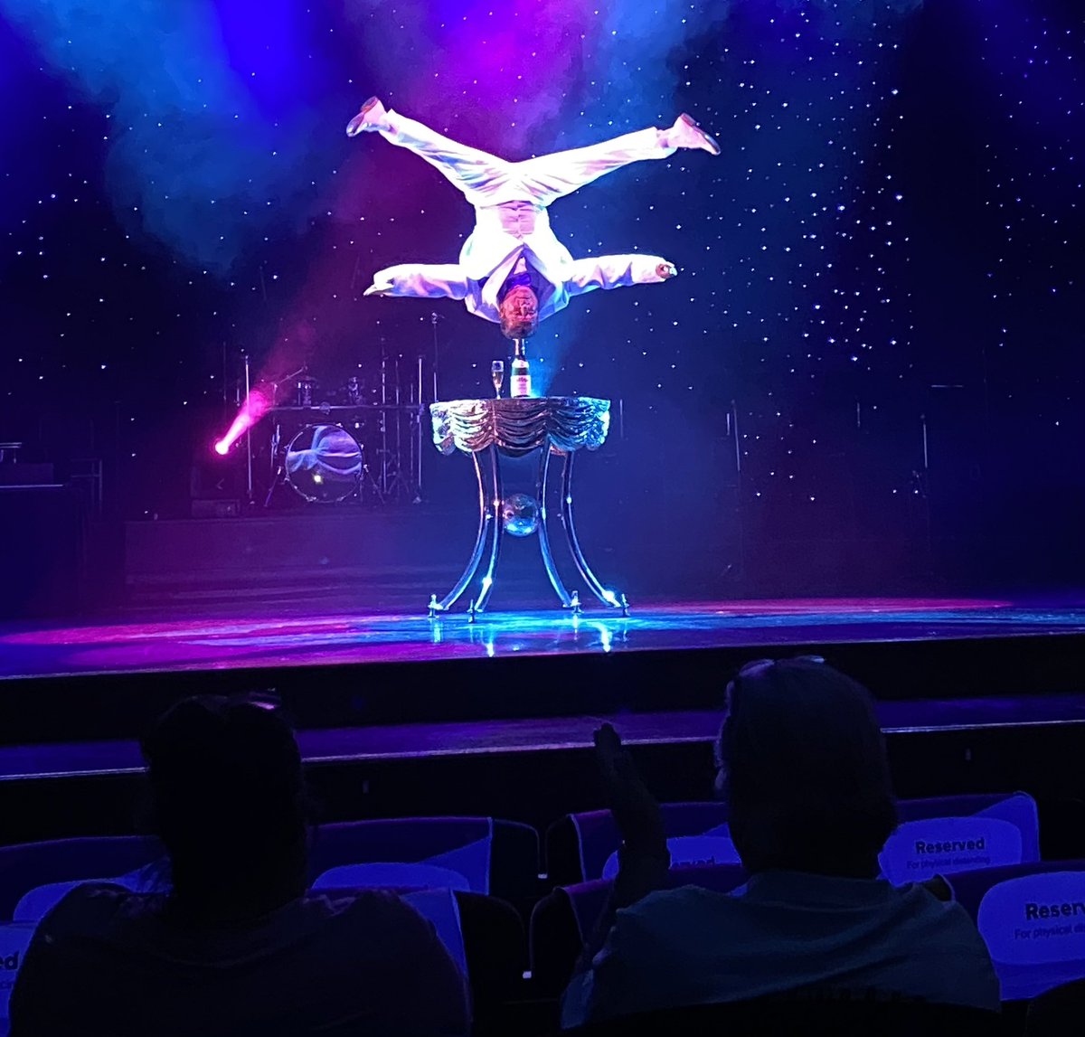 Right now on a cruise headed to the Bahamas this guy is doing this.