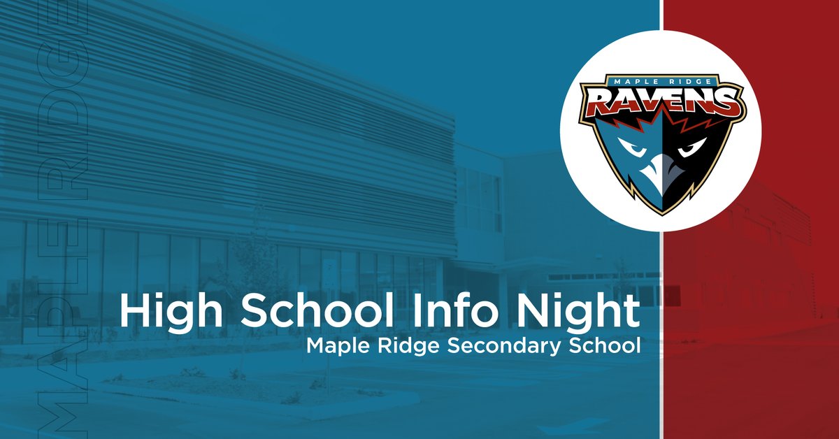 SCDSB_Schools's tweet photo. 𝗖𝗮𝗹𝗹𝗶𝗻𝗴 𝗮𝗹𝗹 𝗳𝘂𝘁𝘂𝗿𝗲 𝗥𝗮𝘃𝗲𝗻𝘀!

You're invited to join us virtually at the @MapleRidgeSCDSB High School Info Night.

📅 Dec. 8
⌚ 6:30-8 p.m. 

ℹ️ To learn more and sign up to attend, visit https://t.co/RJytraBoSy. https://t.co/4GGkuXwQ24