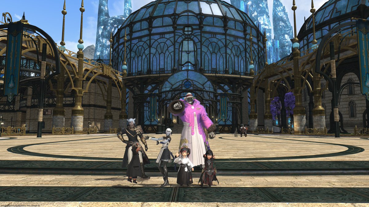 Ninah_FF14's tweet photo. ひさしぶりにみんなで集まって撮れた！
なんか嬉しかったなぁ、ありがと(*´∀｀*) https://t.co/DVZLvmLxeA