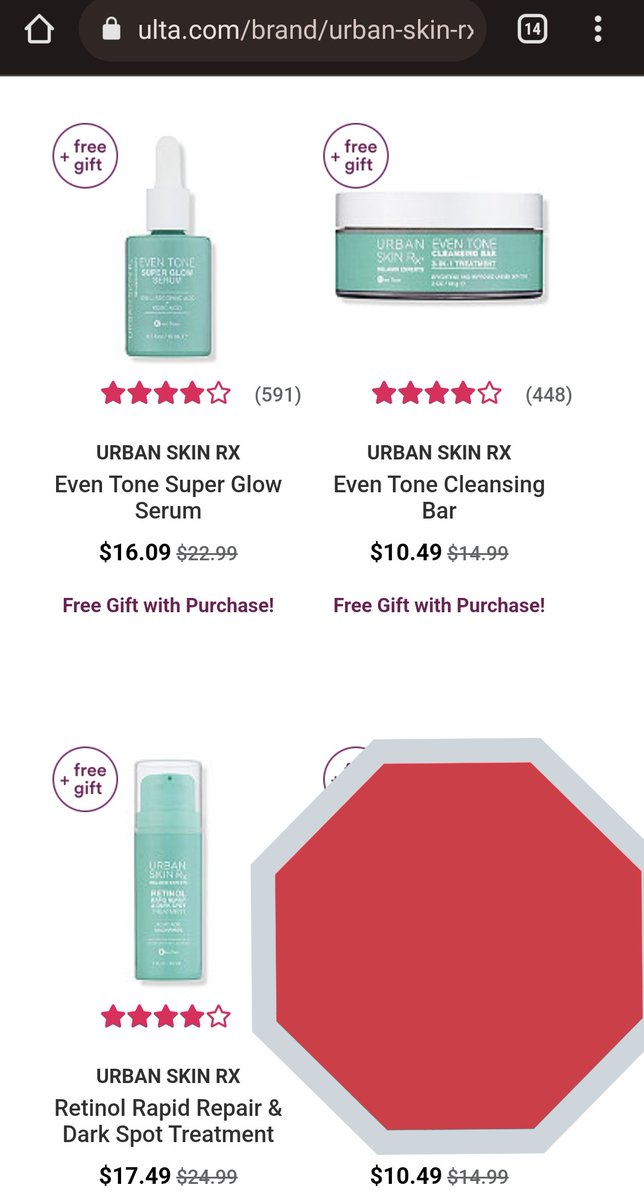 The even tone regimen from @urbanskin. Get these from Ulta, they have the best deals on these products, real talk. https://t.co/jpDUtLDsKU https://t.co/QDYhPi2Fql