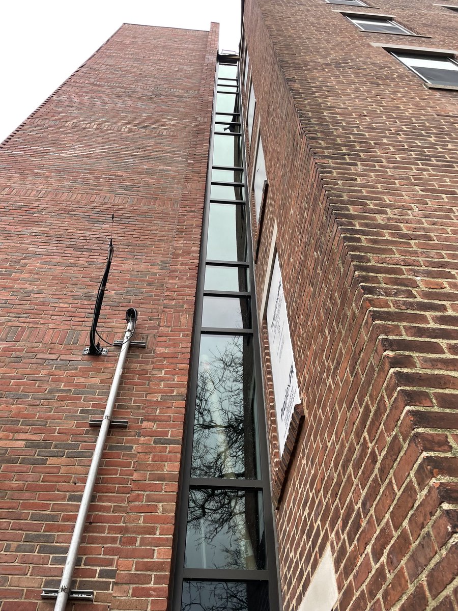 AAWindowPRODUCT's tweet photo. The first of three shiny new curtain walls to be completed. Shoutout to Jesse B. for excellent execution. #SafetyQualityService #AandA https://t.co/mKUvfJWz0q
