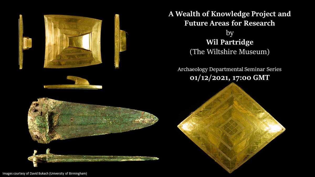 Hey all! On Wednesday, a guest from The Wiltshire Museum is visiting to talk about the museums' recent projects as well as some exciting future research opportunities for students; great if you're interested in a career in museums! 5pm on MS Teams. See you there!