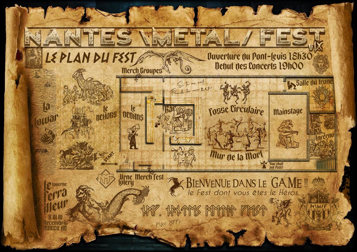 ⚔ Comme les grands festivals, le NMF a aussi son plan pour bien se repérer. Le fest débute jeudi et il reste des places ! 

▪ Jeu : bit.ly/NmFJeud2021
▪ Ven : bit.ly/VenNmF2021 
▪ Sam : COMPLET
▪ 3J : COMPLET