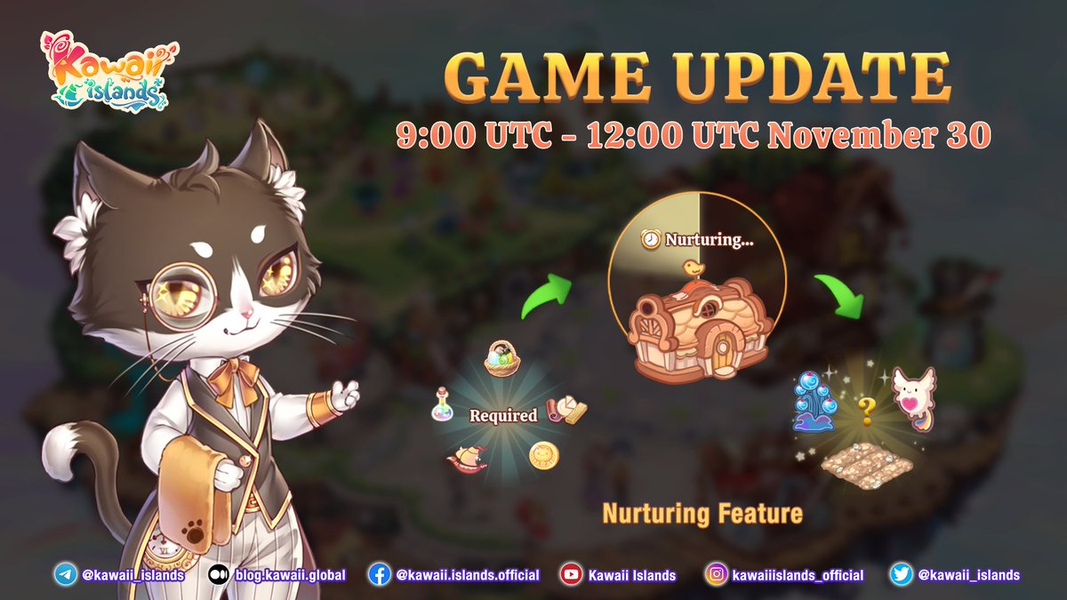 kawaii_islands's tweet photo. 🌈Upcoming Features on Kawaii Islands🤩 

⏰ Update starts 9:00 UTC Nov 30 

💥 Nurturing feature going live 🐣 
💥 Silo limit upgrade option 🗝
💥 Original Plant max cap doubled to 30🍀

Read more 👉 https://t.co/FC1IHXakR6

#BSC #P2E #metaverse #KWT #MILKY #NFT https://t.co/Oh1e0yyxyk