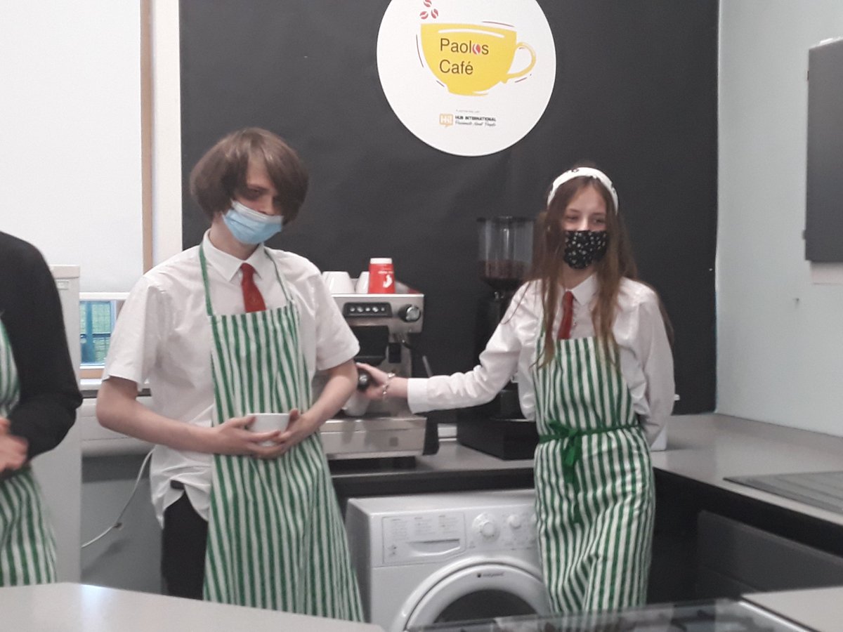 StPaulsCoffeeCo's tweet photo. Some pupils volunteered to be featured on our school newsletter, lookin' great guys! https://t.co/uYWYCkpsDD