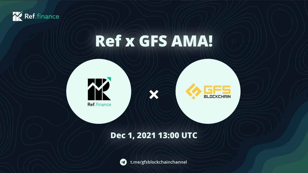 rhea_finance's tweet photo. Hey #Refinians!🚀

📢Come join Ref and @GFS_Blockchain for an AMA on Dec 1st, 13:00 UTC!

Learn more about Ref, @NEARProtocol and exciting new features!🔥

This AMA hosted by our own @pironidi is one you don't want to miss!👀

Join the AMA 👉 https://t.co/XtQvEsYh3Q https://t.co/CiVZKejWTJ