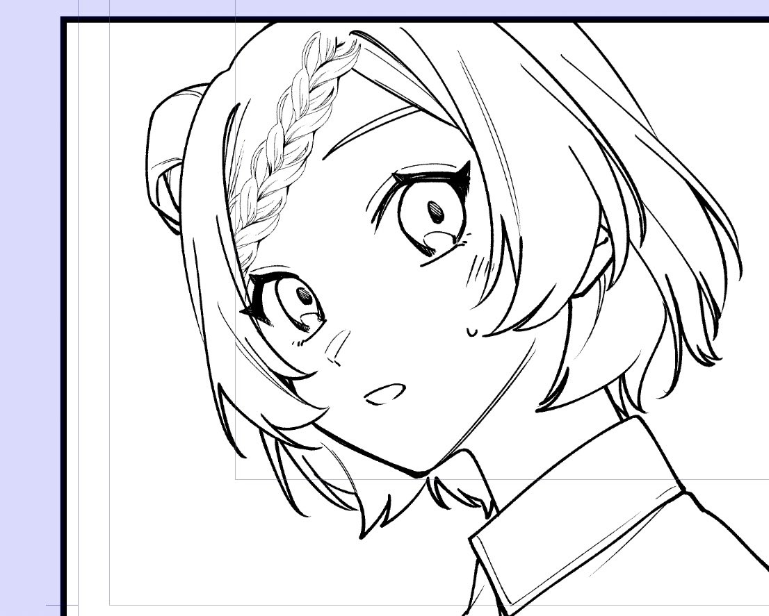 久々の愛莉ちゃんペン入れしてる 