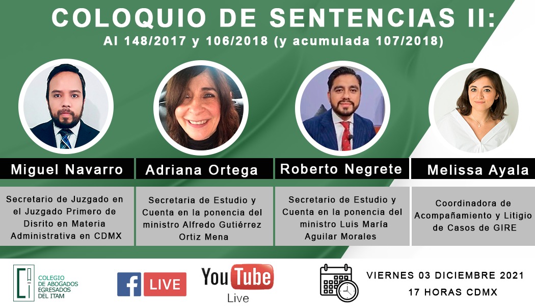 caeitam's tweet photo. El #CAEITAM te invita a este evento donde hablaremos sobre dos de las sentencias más relevantes de la @SCJN y parteaguas sobre el tema de aborto en toda Latinoamérica. 🗣💭🦻🏻

A través de #Facebook y #YouTube #Live 🖥🖱

🗓 Viernes 03 de diciembre 
⏰ 17 hrs #CDMX https://t.co/OvI3YR5Os0