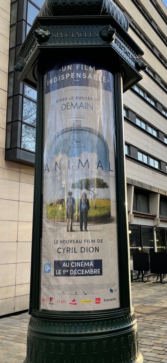 In Paris for the premiere of Bella’s film. These posters are all over Paris - very proud x