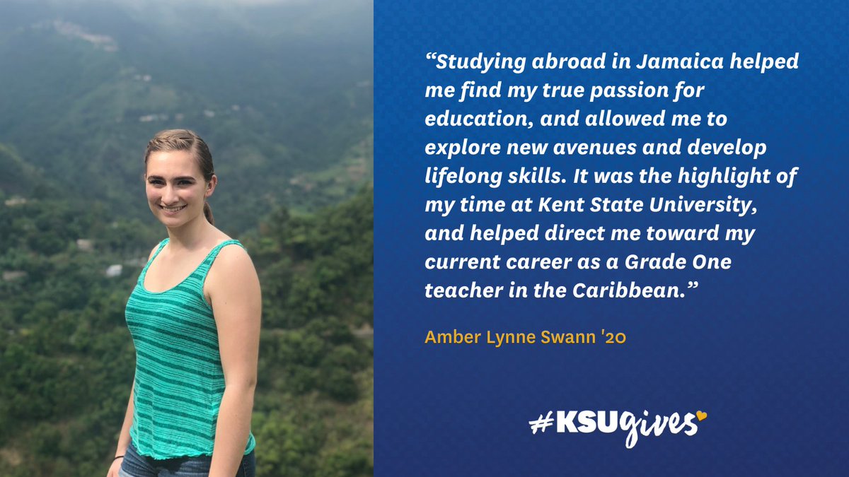 "It was the highlight of my time at Kent State University." Transform our students' experiences by supporting the EHHS Study Abroad Scholarship this Giving Tuesday! Learn more and give: bit.ly/3xxyMGx #KSUGives
