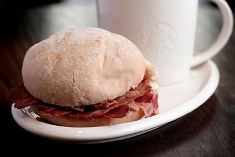 Winter treat! ❄️Bacon Sandwich and standard tea or coffee ☕ for only £2.75. Available all day!
