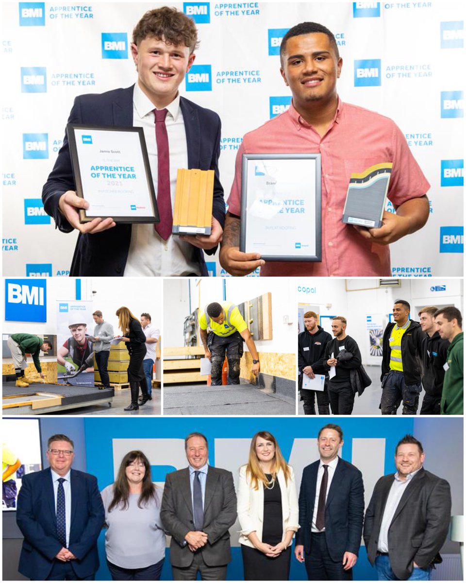 Our CEO, Sarah Spink was delighted to help judge the flat roofing apprentices for <a href="/BMIUKandIreland/">BMI UK & Ireland</a>'s #Apprentice Of The Year.
Congrats to the winners - Brandon McGrail-Manning <a href="/TheSPVGroup/">SPV Group</a> (for flat #roofing) and Jamie Scott <a href="/SandallRoofing/">Sandall Roofing</a> (pitched roofing) 👏🏼👏🏼
#waterproofing