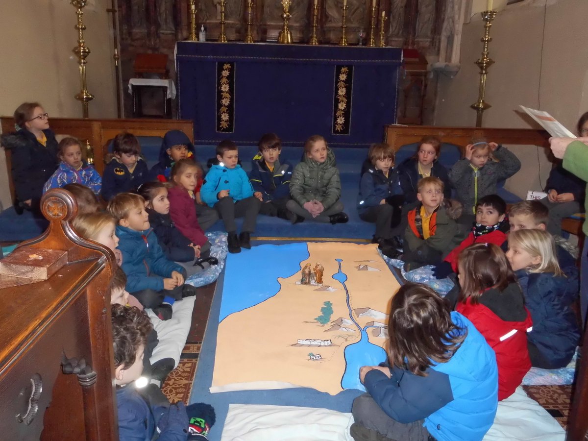 VioletClassCKIS's tweet photo. Today we visited St Mary's Church for 'Experience Christmas'.  We were told the story of Mary, Joseph and the baby Jesus and their journey to Bethlehem. https://t.co/yKMgXCZnhr
