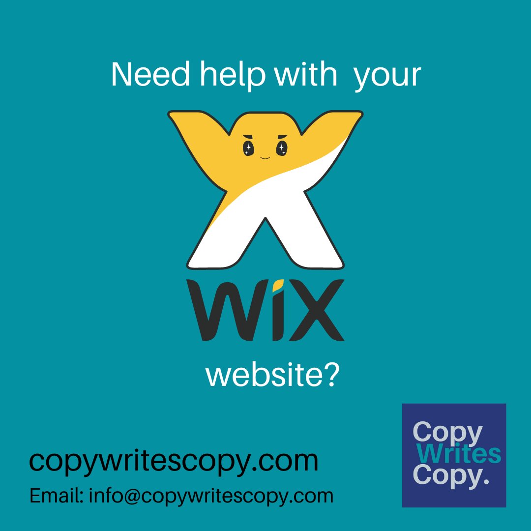 CopyWritesCopy1's tweet image. Looking to get your Wix or GoDaddy website ready by Christmas? 

Then get in touch before the 5th December on 07872 518 529 or email us at info@copywritescopy.com

#helpbuildingwixwebsites #templatewebsiteprofessional #helpwithwix #copywritingservice